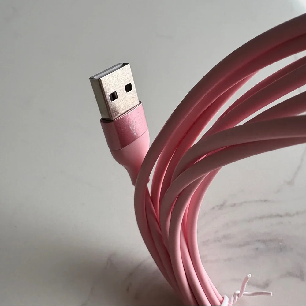NWOT Pink Lightning to USB Cable (10 ft)